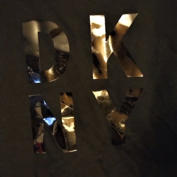 DKNY Sport Comfortable Black  A-Line Top--Large - Picture 2 of 5